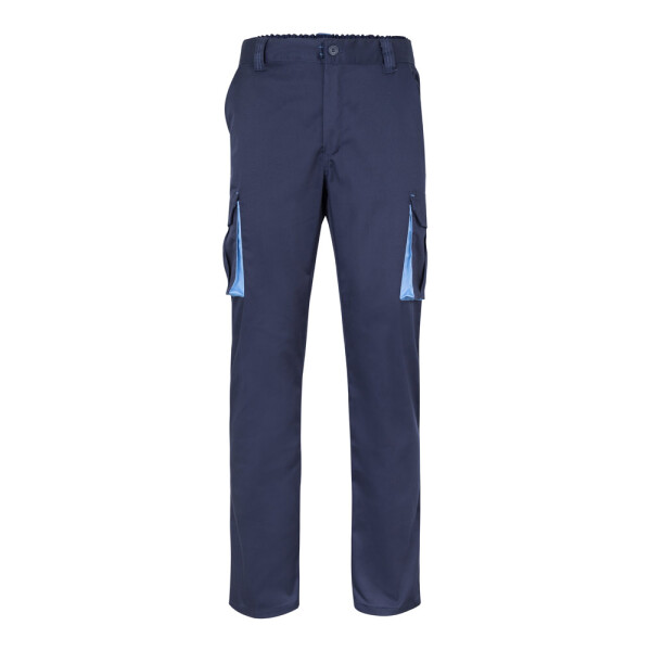 VL HYPNOS. Zweifarbige Twill-Hose mit mehreren Taschen (200 g/m²)