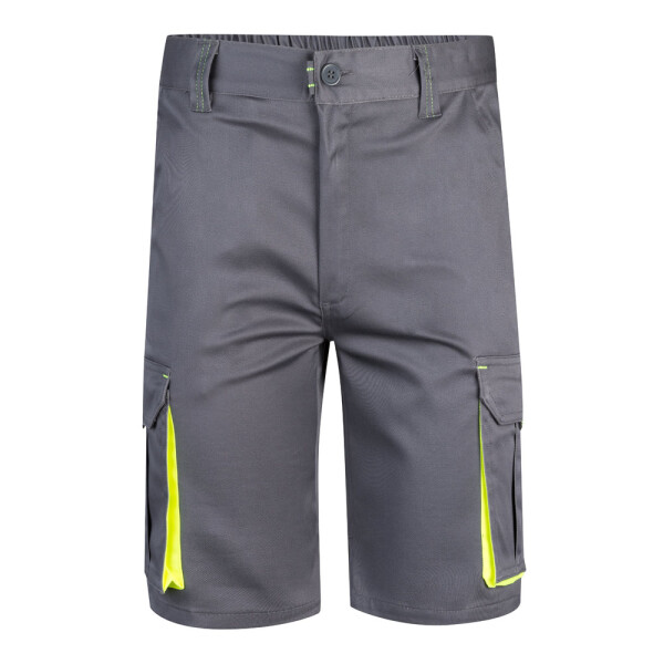 VL HEMERA. Zweifarbige Stretch-Bermudashorts mit mehreren Taschen (240 g/m²)