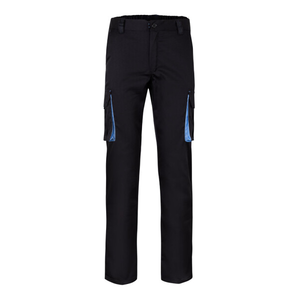 VL FIDES. Zweifarbige Stretch-Hose mit mehreren Taschen (240 g/m²)