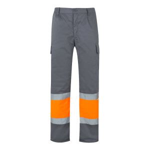 VL ATHENA. Zweifarbige Hose aus Twill (210 g/m²), gefüttert, mit mehreren Taschen - Reklamnepredmety