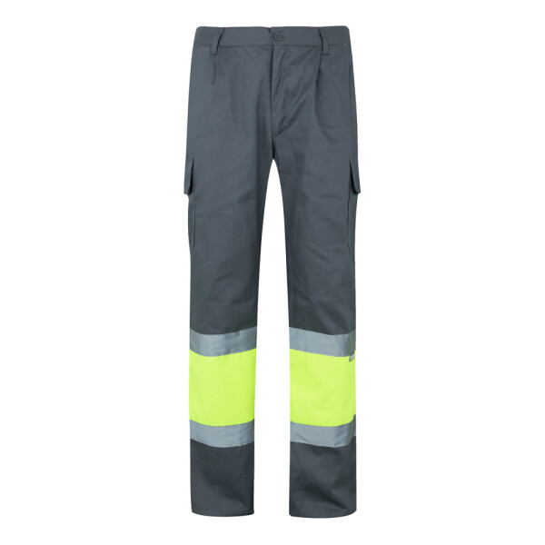VL POSEIDON. Zweifarbige Twill-Hose mit mehreren Taschen (210 g/m²)