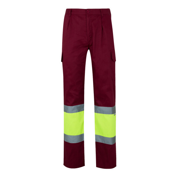 VL POSEIDON. Zweifarbige Twill-Hose mit mehreren Taschen (210 g/m²)