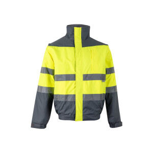 VL JUPITER. Zweifarbige Steppjacke (180g/m²) aus Polyester (100%) mit PU-Beschichtung - Reklamnepredmety