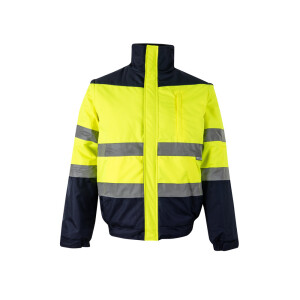 VL JUPITER LARGE. Zweifarbige Steppjacke (180g/m²) aus Polyester (100%) mit PU-Beschichtung - Reklamnepredmety
