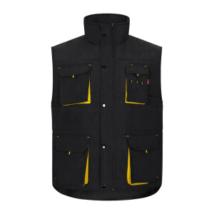 VL NERGAL. Steppweste, zweifarbig, mit mehreren Taschen (120g/m²), aus Polyester (100%) - Reklamnepredmety