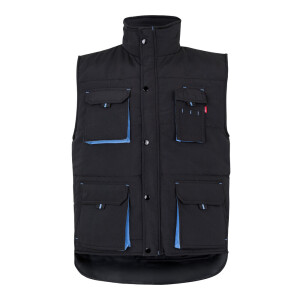 VL NERGAL. Steppweste, zweifarbig, mit mehreren Taschen (120g/m²), aus Polyester (100%) - Reklamnepredmety