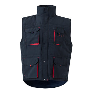 VL NERGAL. Steppweste, zweifarbig, mit mehreren Taschen (120g/m²), aus Polyester (100%) - Reklamnepredmety