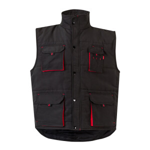 VL NERGAL. Steppweste, zweifarbig, mit mehreren Taschen (120g/m²), aus Polyester (100%) - Reklamnepredmety