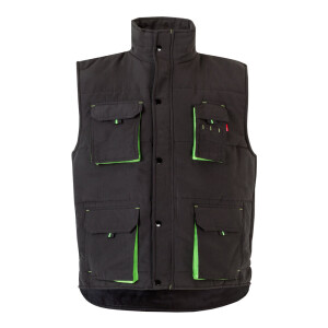 VL NERGAL. Steppweste, zweifarbig, mit mehreren Taschen (120g/m²), aus Polyester (100%) - Reklamnepredmety