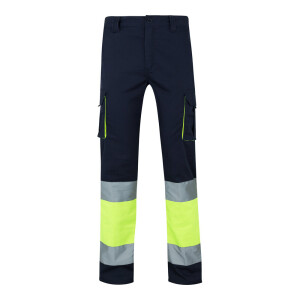 VL ZEUS. Zweifarbige Stretch-Hose mit mehreren Taschen (240 g/m²), aus Baumwolle (46 %), EME (38 %) und Polyester (16 %) - Reklamnepredmety