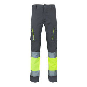 VL ZEUS. Zweifarbige Stretch-Hose mit mehreren Taschen (240 g/m²), aus Baumwolle (46 %), EME (38 %) und Polyester (16 %) - Reklamnepredmety