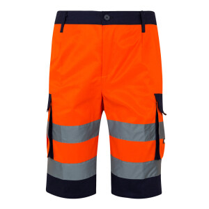 VL HADES. Zweifarbige Bermudashorts mit mehreren Taschen (210 g/m²), aus Baumwolle (20%) und Polyester (80%) - Reklamnepredmety