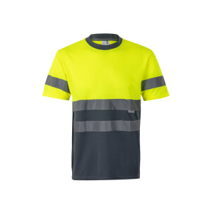 VL BRAHMA. Zweifarbiges technisches T-Shirt mit Bird-Eye-Design (140 g/m²), aus Polyester (100%) - Reklamnepredmety