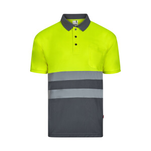 VL FORTUNA. Poloshirt (140g/m²) im Bird-Eye-Design mit kurzen Ärmeln, aus Polyester (100%) - Reklamnepredmety