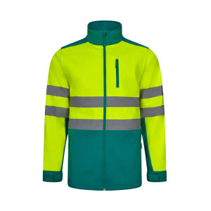 VL HESTIA. Zweifarbige Softshell-Jacke (280 g/m²) aus Polyester (96 %) und Elastan (4 %) - Reklamnepredmety