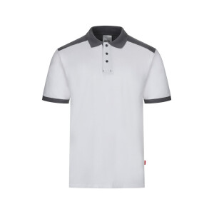 VL VELES. Zweifarbiges Stretch-Piqué-Poloshirt (200 g/m²) mit kurzen Ärmeln, aus Polyester (96 %) und Elastan (4 %) - Reklamnepredmety
