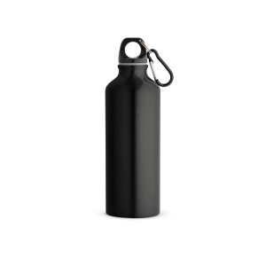 RE-LANDSCAPE M. Flasche aus recyceltem Aluminium 530 mL mit Karabiner - Reklamnepredmety