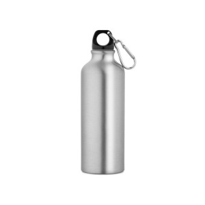 RE-LANDSCAPE M. Flasche aus recyceltem Aluminium 530 mL mit Karabiner - Reklamnepredmety