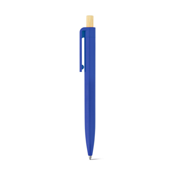 ZARA. Kugelschreiber aus recyceltem ABS (100% rABS) mit Bambusdruckknopf