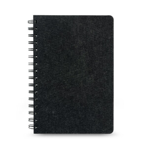 MISHIMA. A5-Ringbuch mit flexiblem Einband aus recyceltem Filz (100% rPET) mit linierten Seiten - Reklamnepredmety