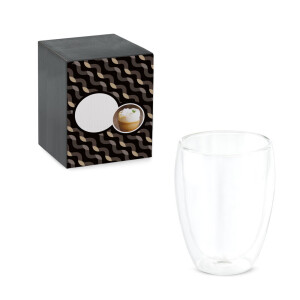 MACHIATO CUP. Becher aus Borosilikatglas 350 mL - Reklamnepredmety