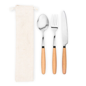 BOULUD. 3-teiliges Set aus Akazienholz - Reklamnepredmety