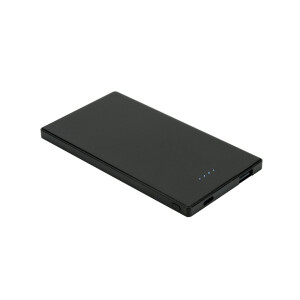 DENNING. Powerbank Slim mit 5'000 mAh aus Edelstahl - Reklamnepredmety