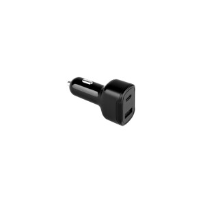DIRAC. KFZ-Ladegerät mit USB-A Anschluss 18W und USB-C 20W in 100% rABS - Reklamnepredmety