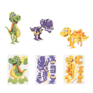 DINOSAURUS. 3D-Puzzle in Dinosaurierform aus Papier und EVA - Reklamnepredmety