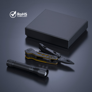 OPTIMA-SET I: MULTITOOL UND MITTLERE TASCHENLAMPE - Reklamnepredmety