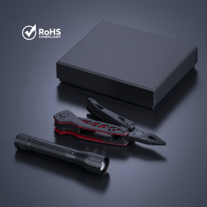 OPTIMA-SET I: MULTITOOL UND MITTLERE TASCHENLAMPE - Reklamnepredmety