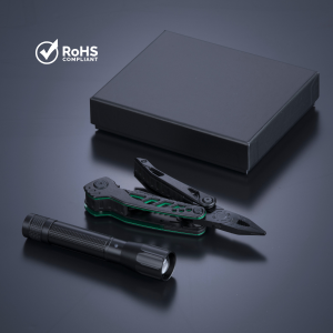 OPTIMA-SET I: MULTITOOL UND MITTLERE TASCHENLAMPE - Reklamnepredmety
