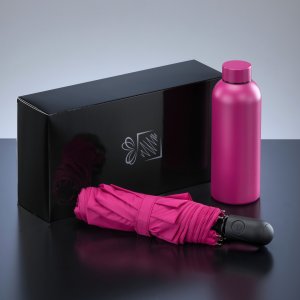 ACTIVE SET: THERMALWASSERFLASCHE UND AUTOMATIKSCHIRM - Reklamnepredmety