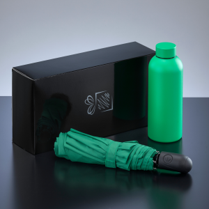 ACTIVE SET: THERMALWASSERFLASCHE UND AUTOMATIKSCHIRM - Reklamnepredmety