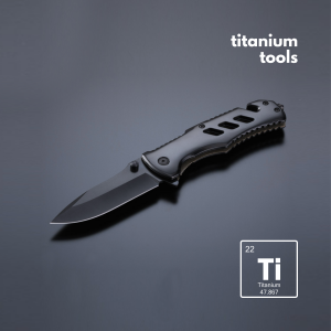 TITANBESCHICHTETES STAHL-RETTUNGSMESSER OPTIMA MINI - Reklamnepredmety