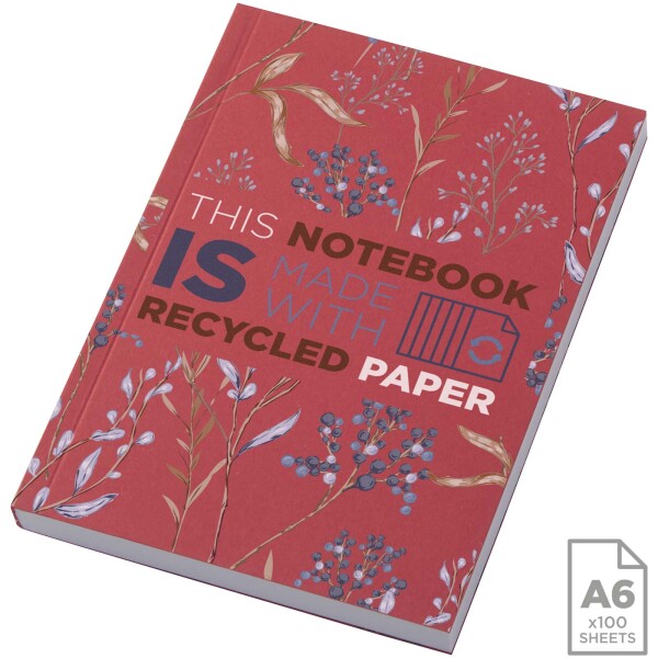 Recyceltes A6-Softcover-Notizbuch „Novella Austen“ – 100 Blatt