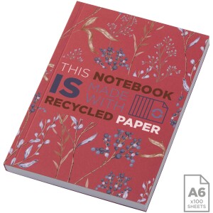 Recyceltes A6-Softcover-Notizbuch „Novella Austen“ – 100 Blatt - Reklamnepredmety