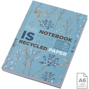 Recyceltes A6-Softcover-Notizbuch „Novella Austen“ – 100 Blatt - Reklamnepredmety