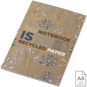 Novella Austen A6 Softcover-Notizbuch aus recyceltem Kraftpapier – 50 Blatt - Reklamnepredmety