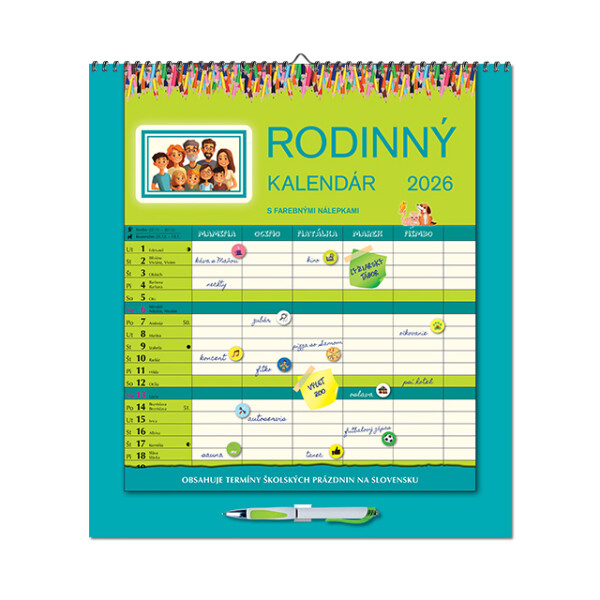 Wandkalender Familienkalender 2026