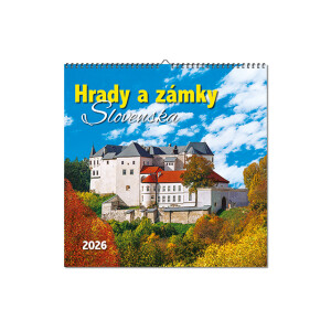 Wandkalender Burgen und Schlösser der Slowakei 2026 - Reklamnepredmety