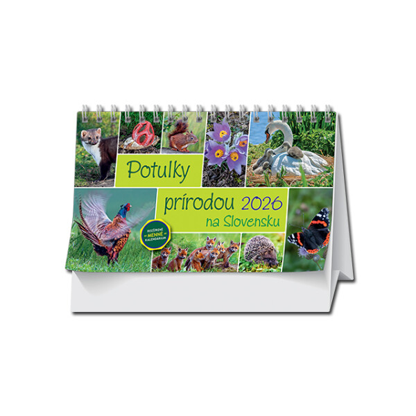 Tischkalender Wanderungen durch die Natur in der Slowakei 2026