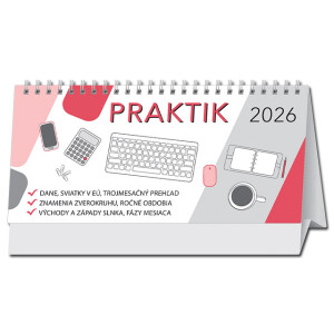 Tischkalender Praktik Tischsäule 2026 - Reklamnepredmety