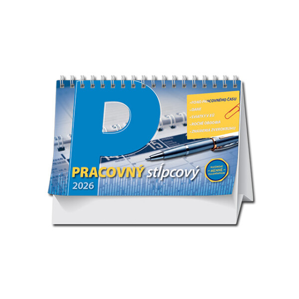 Tischkalender Arbeitskalender Spalte 2026