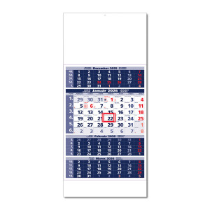 Planungskalender STANDARD 4M blau 2026 - Reklamnepredmety