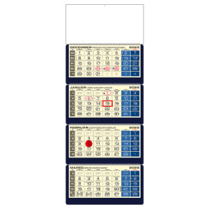 LUXUS 4M blauer Planungskalender 2026 - Reklamnepredmety