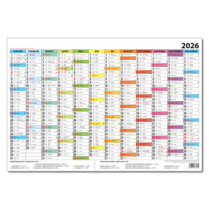 Planungskalender Farbe 2026 - Reklamnepredmety