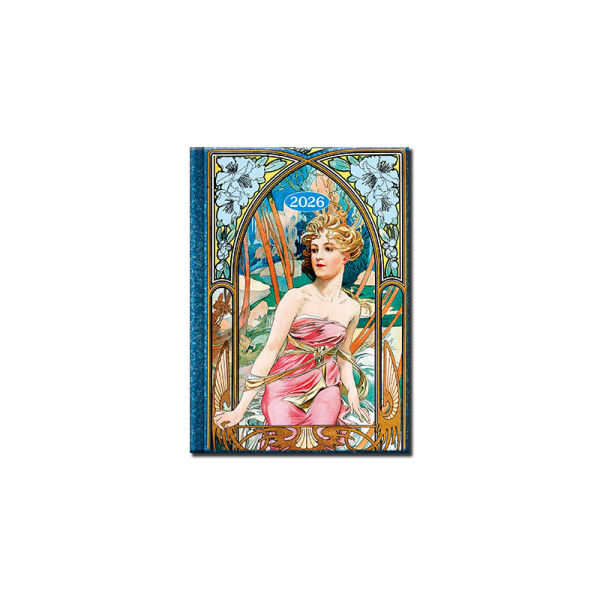 Praktischer Tageskalender MUCHA 2026