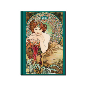 Tageskalender A5 ART MUCHA 2026