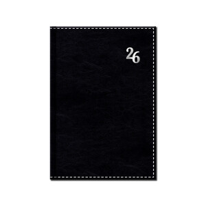 Tageskalender A5 NEAPOL schwarz 2026 - Reklamnepredmety